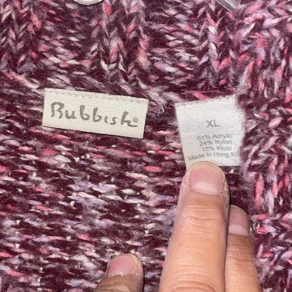 Rubbish Wool blend button up cardigan. Size XL GUC - Picture 4 of 7